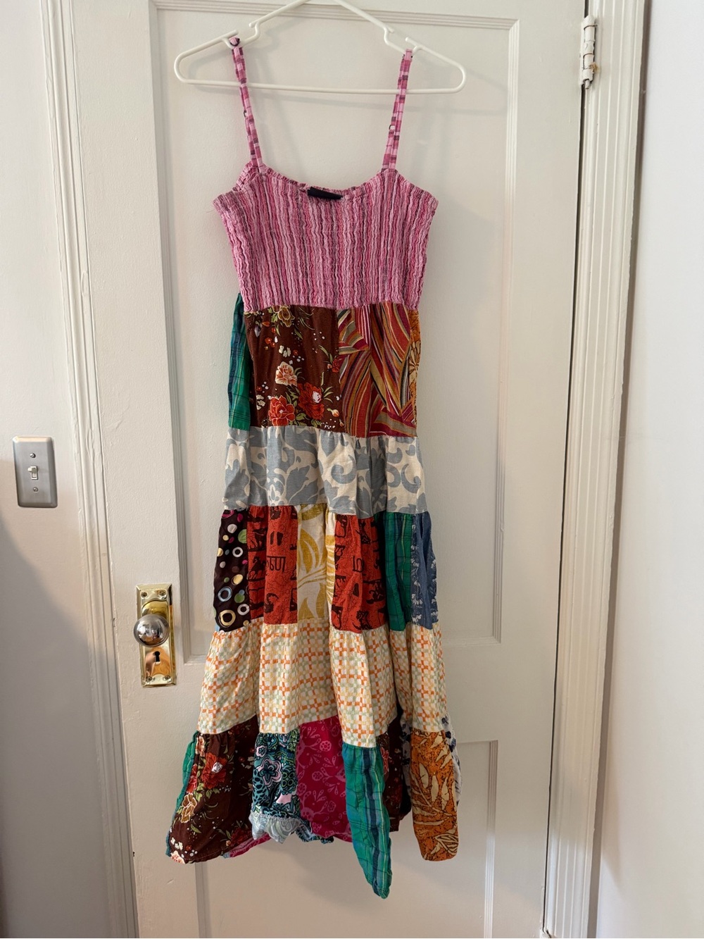 Vertigo Patchwork Boho Maxi Dress